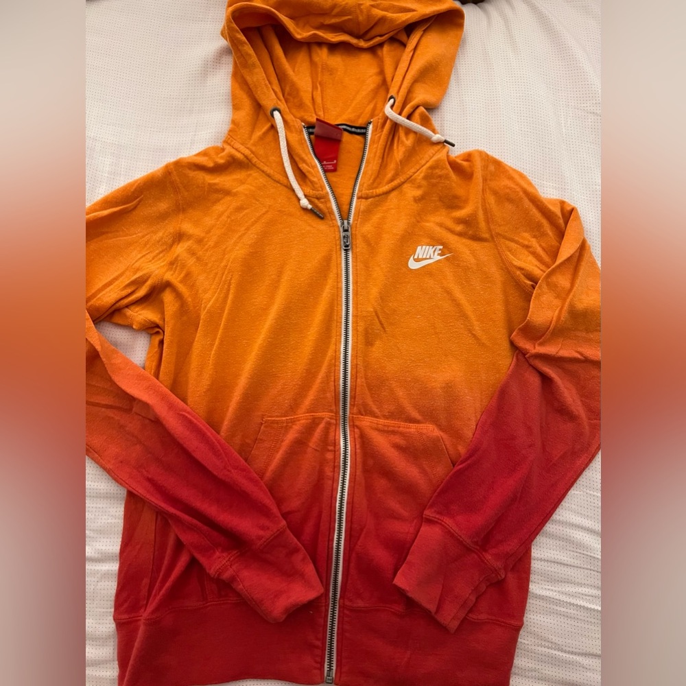 Nike ombré full zip light weight hoodie
